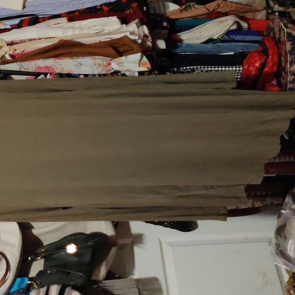 Free People NWOT camo green turtleneck cut out tunic - Picture 6 of 9